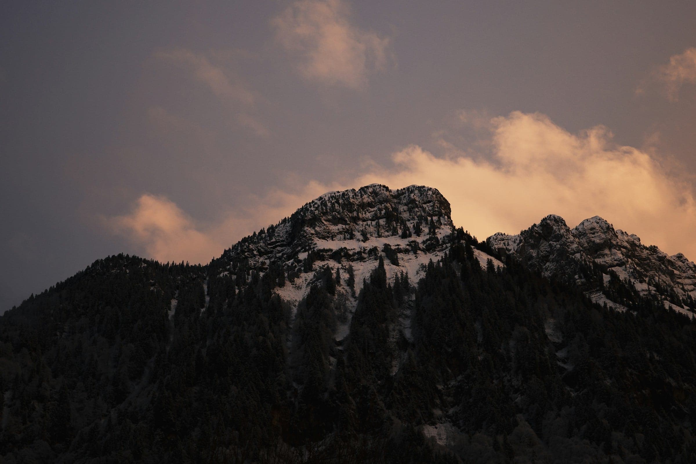Mountain landscape above Le Grand-Bornand
