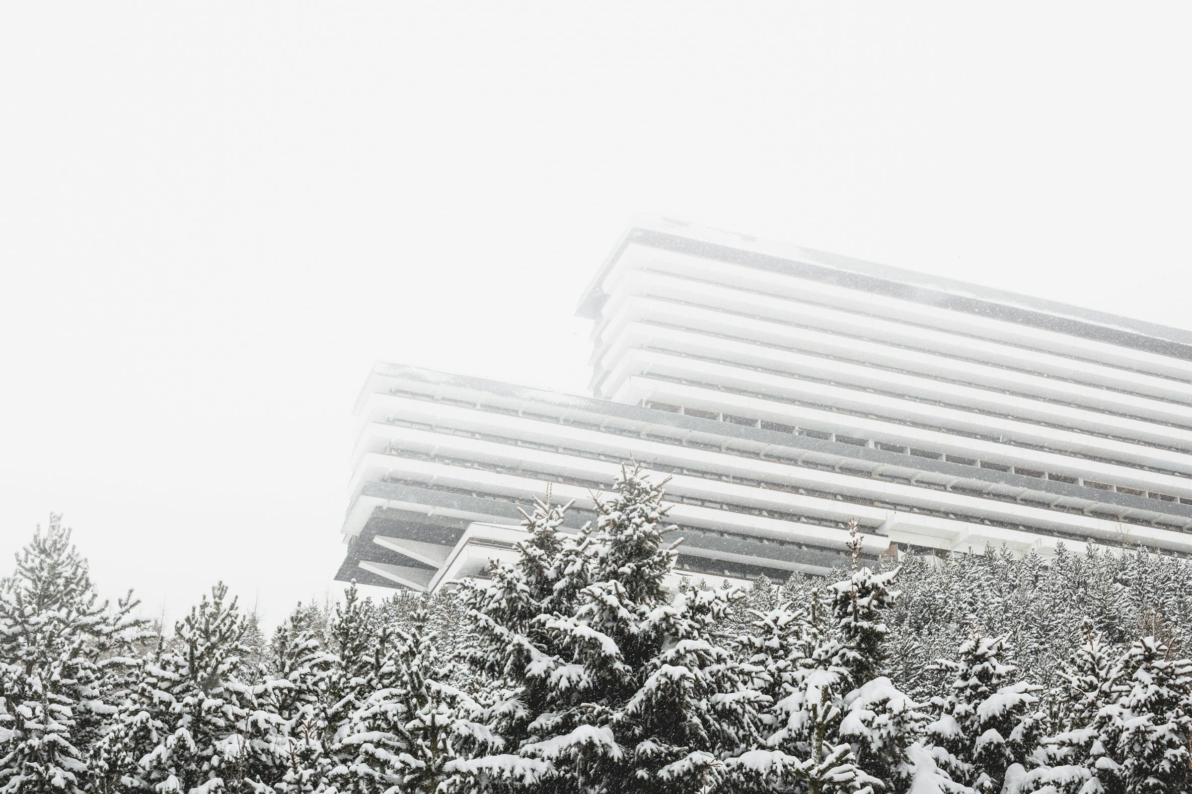 Les Menuires resort architecture in the Belleville valley