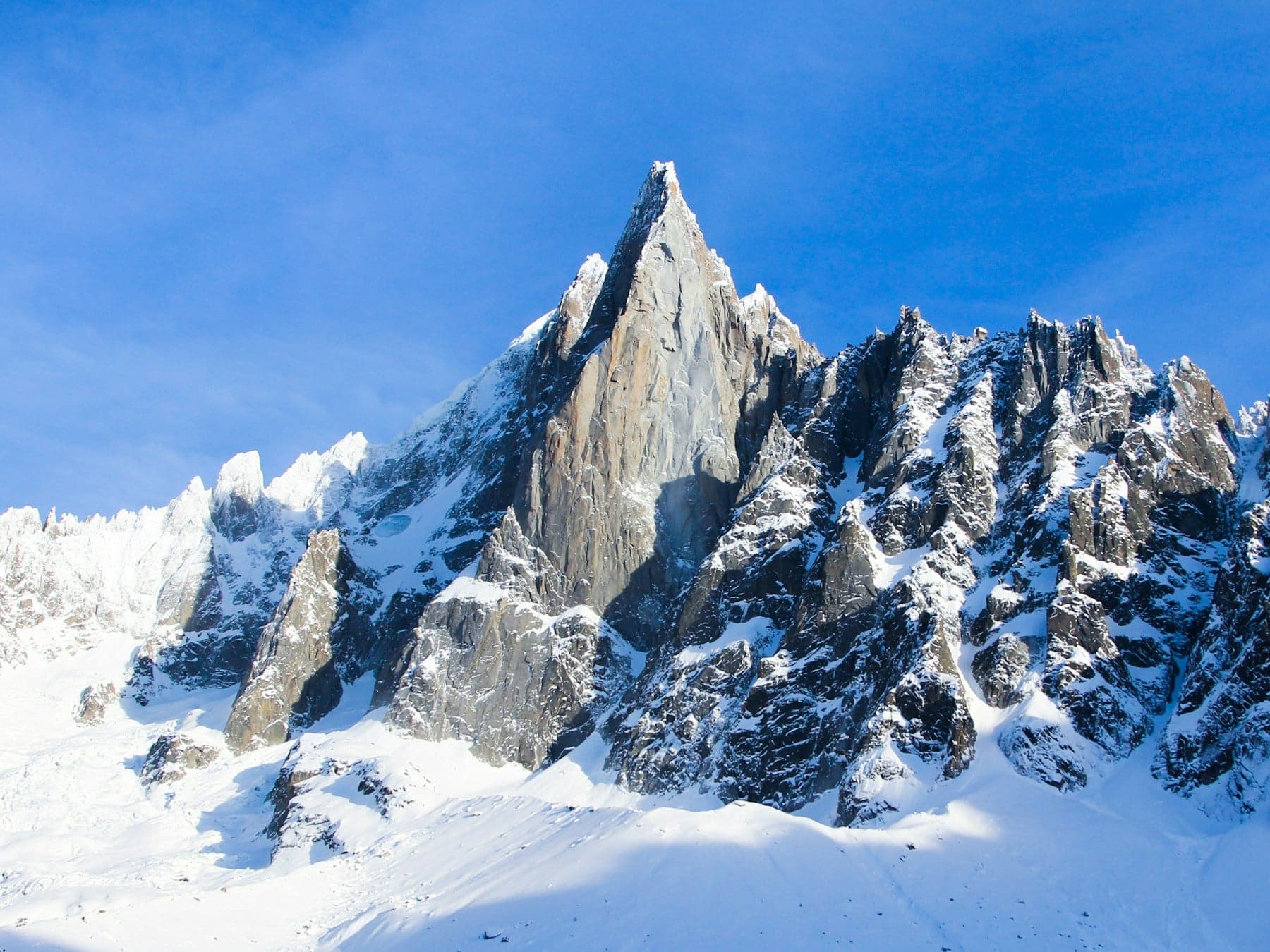 Mont Blanc du Tacul above Chamonix