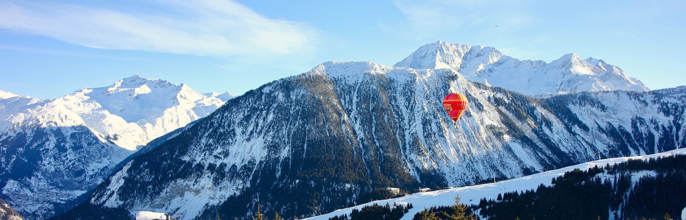 The French Alps seen from Courchevel