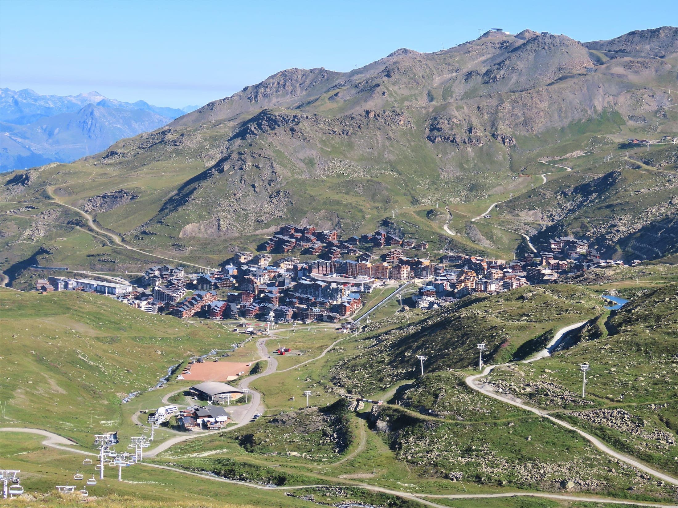 Lac de la Portette near Val Thorens in the French Alps